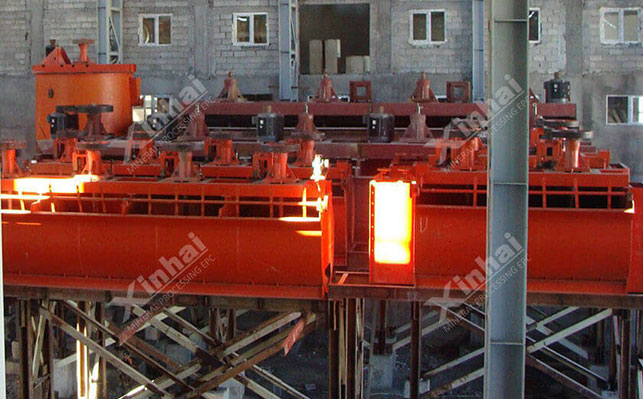 Armenia copper-lead-zinc ore flotation machine equipment installation site