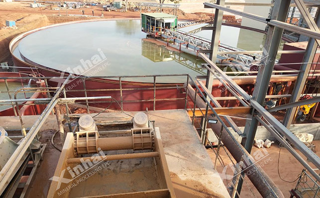 1000 tons Gold mine tailings dry discharge process site