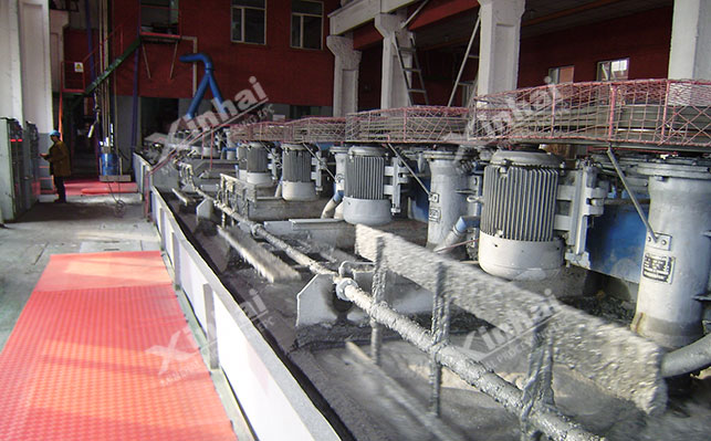 Flotation machine throwing tail operation