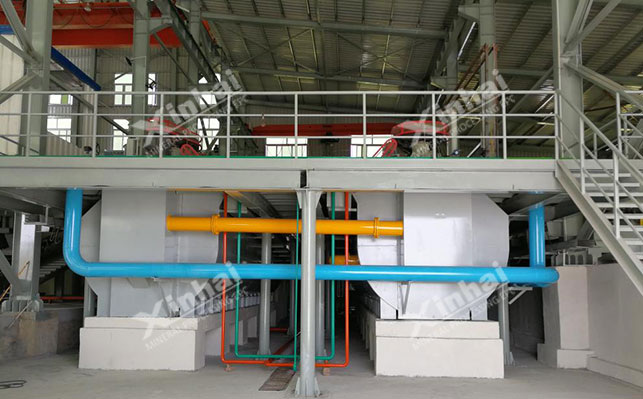 Flotation machine horizontal configuration 