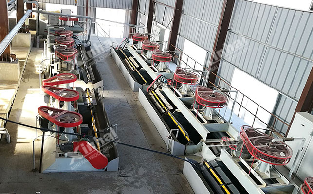 Flotation machine application site 