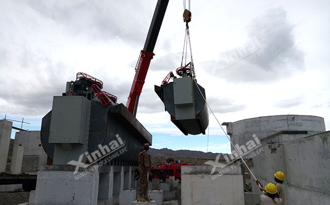 400t/d On-site installation and commissioning of gold mine flotation machine