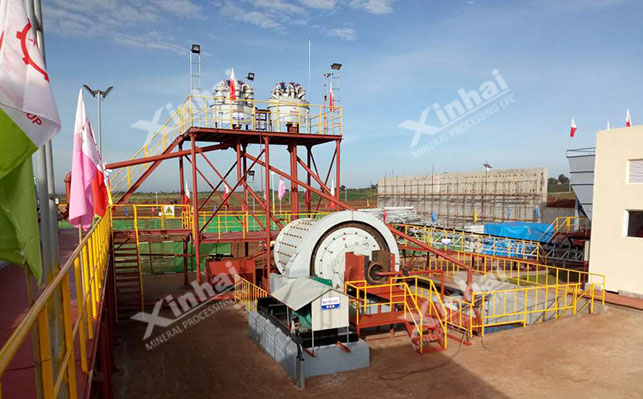 Hematite Continuous grinding process of ore ball mill