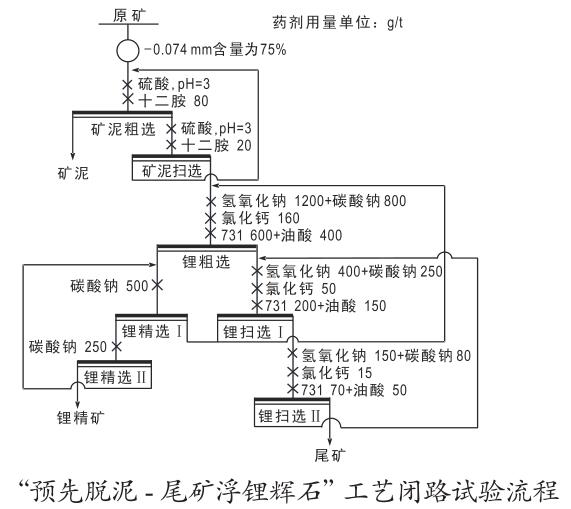 Lithium ore beneficiation process Flowchart