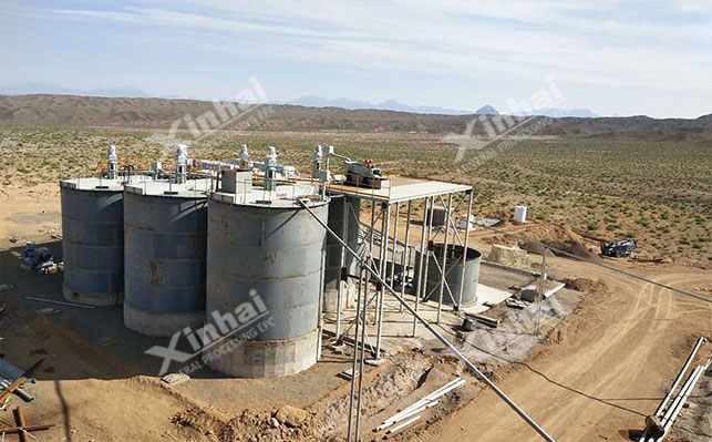 Gold mine Cyanide gold extraction process