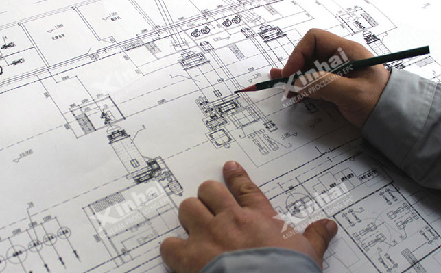 Xinhai Malaysia 550TPD lead-zinc ore beneficiation construction drawing design