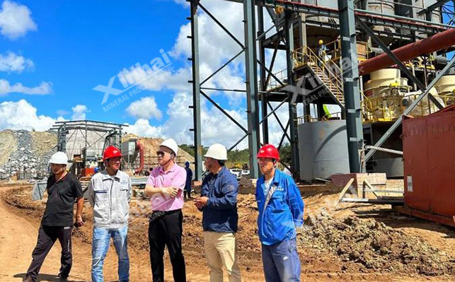 Construction site of 2 million TPA lithium ore beneficiation project