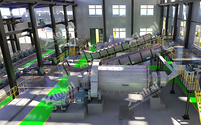 Quartz sand production line purification site