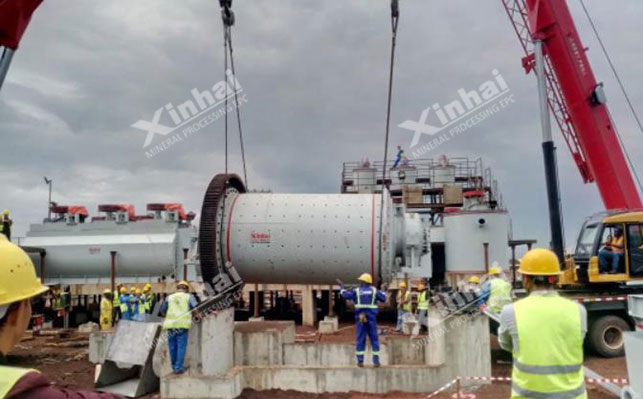 Xinhai Mineral processing site installation, commissioning and delivery