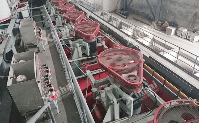 Molybdenite flotation process and flotation equipment