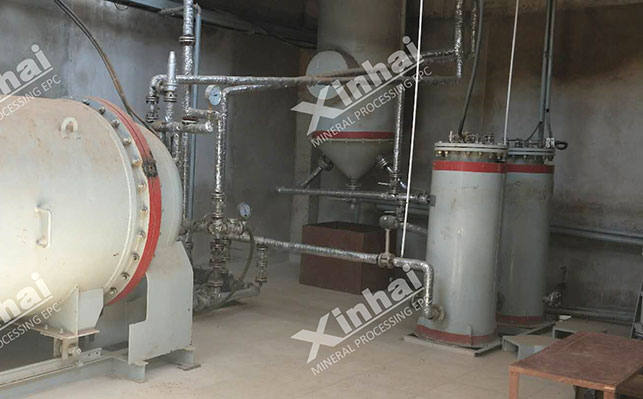 Desorption electrolysis equipment electric heater