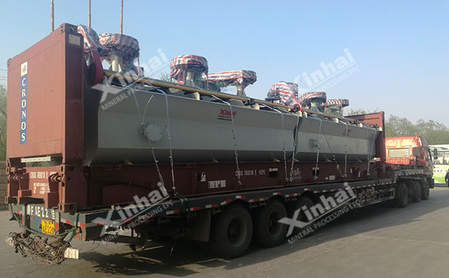 Xinhai Mining gf flotation machine is being packaged and shipped