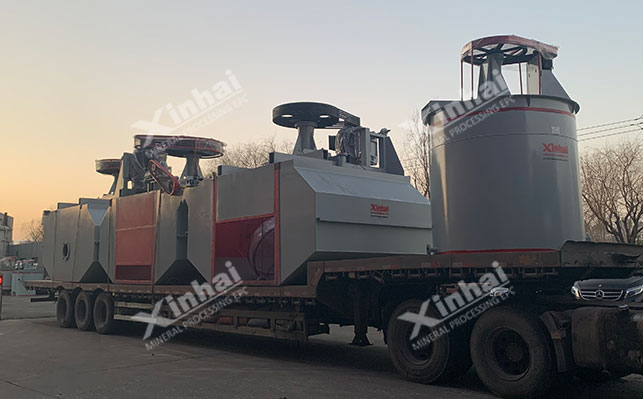 Xinhai high-efficiency mixing tank and flotation machine equipment delivery