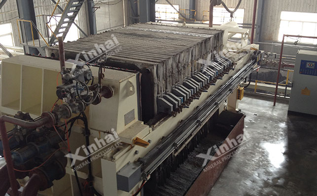 Xinhai filter press Application site